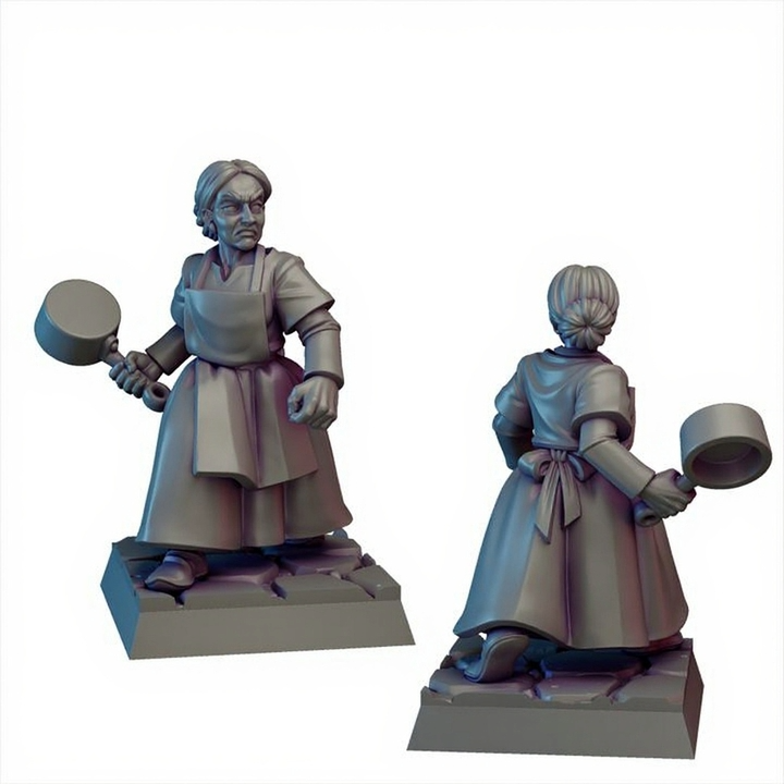 Angry Family Townsfolk Miniature Bundle