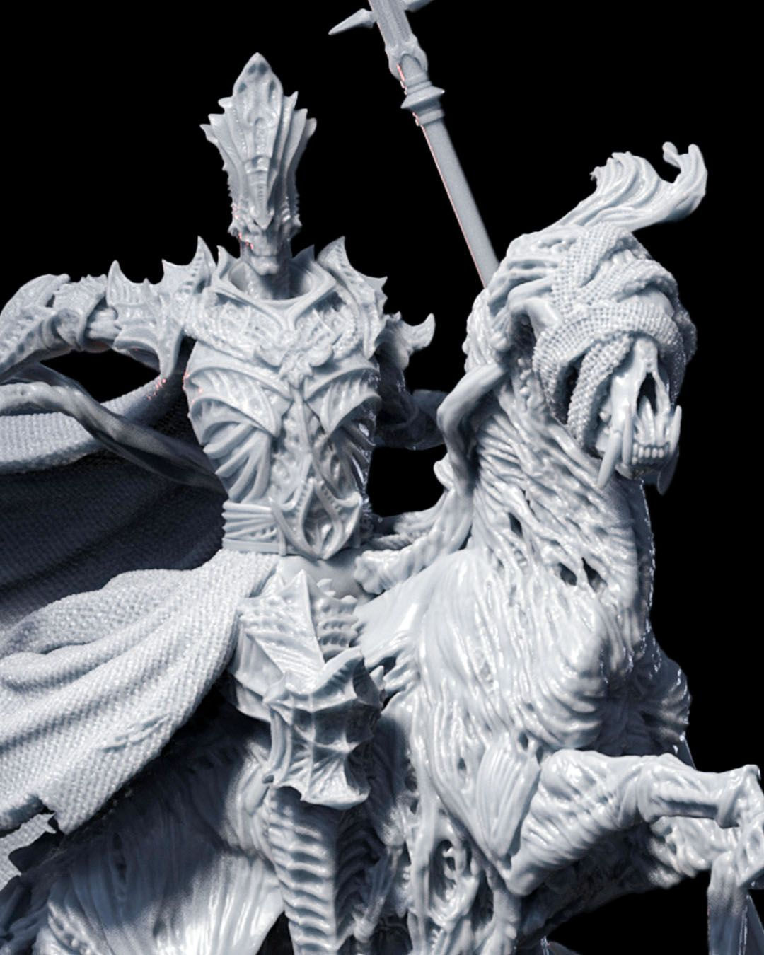 Horseback Necromancer Miniature