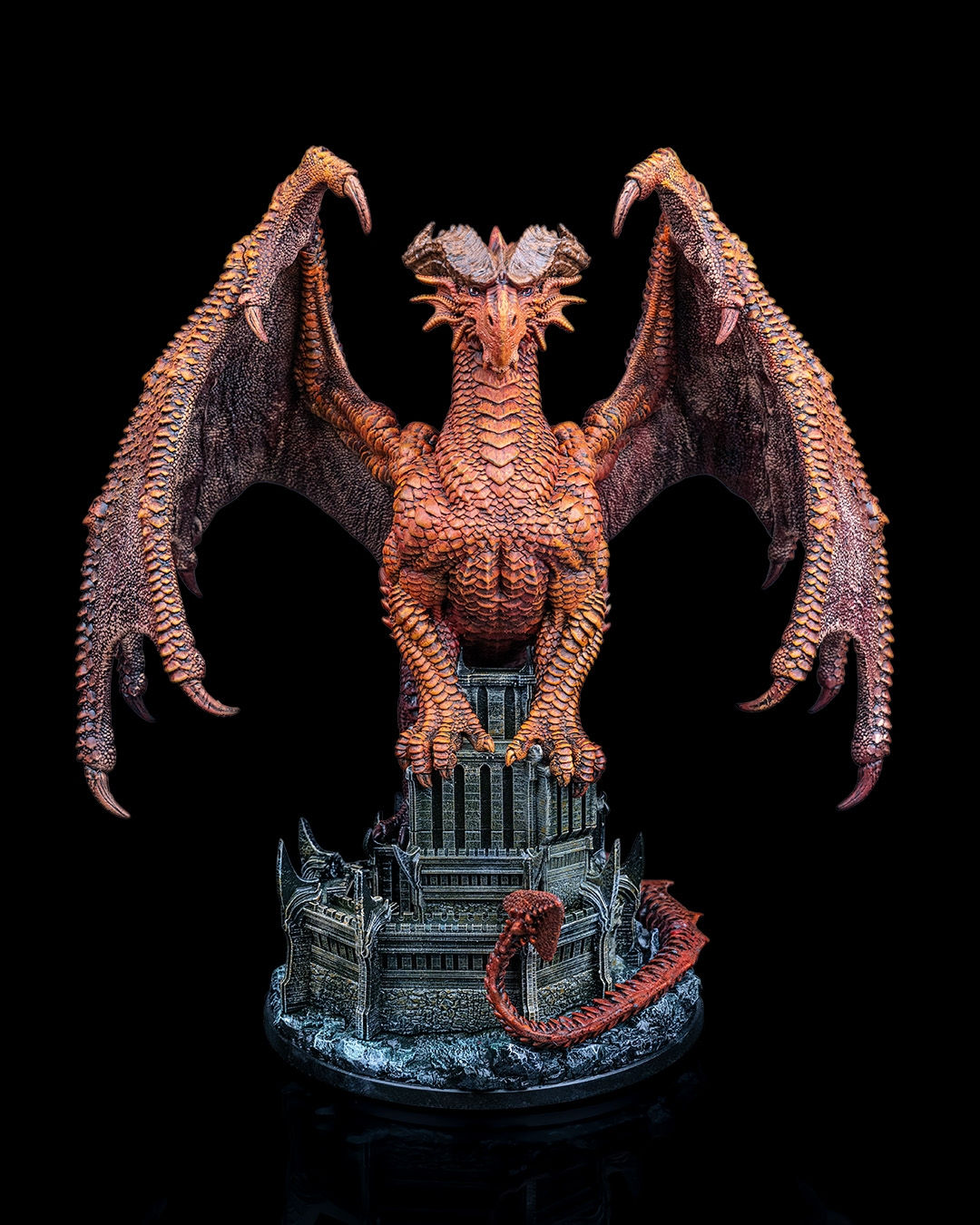 Arnya the Crimson Terror Dragon Miniature