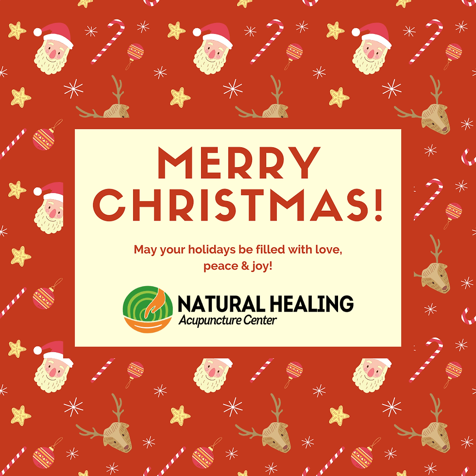 Natural Healing Acupuncture Center Dubai - Christmas Greeting