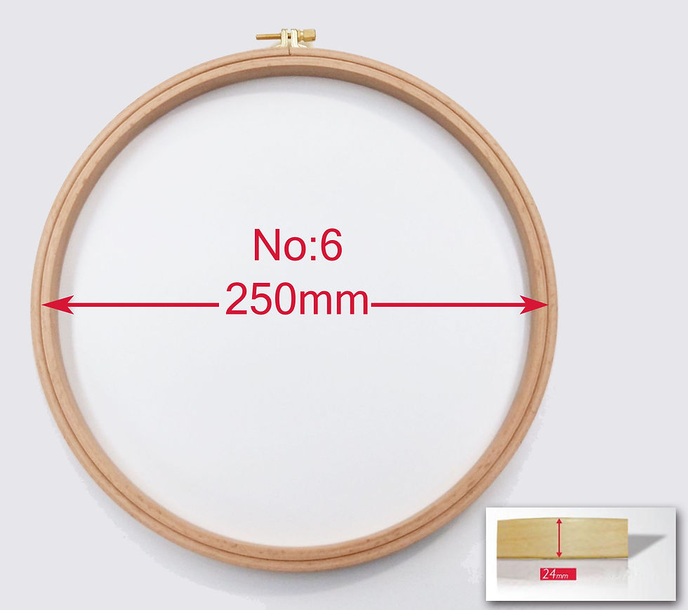 Thumbnail: Nurge Screwed Wooden Embroidery Hoop (Height: 24mm)