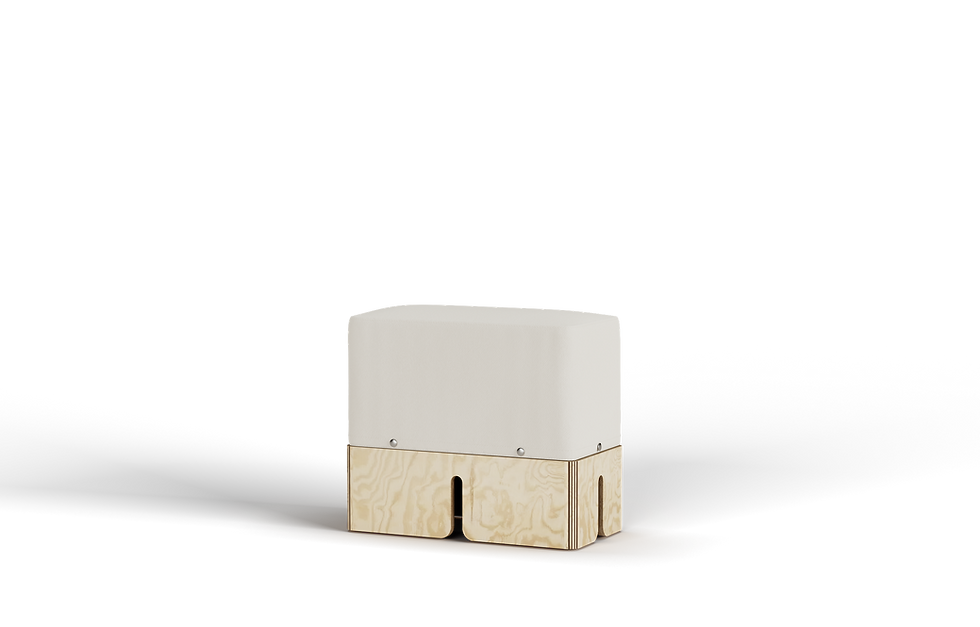 Miniatura: 54x54 SOFA PUFF _ RECTANGULAR 48H