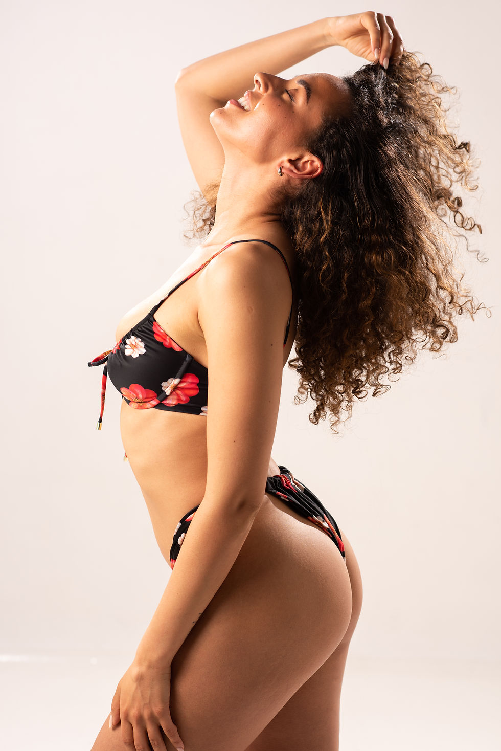 Thumbnail: Front Tie Top - Dahlia Print