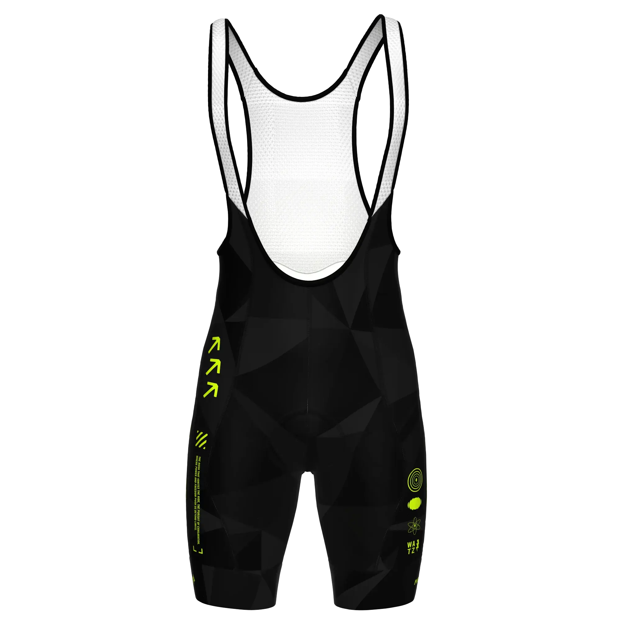 2026 Panache Pro Connection Black Neon Bib Shorts Long Inseam