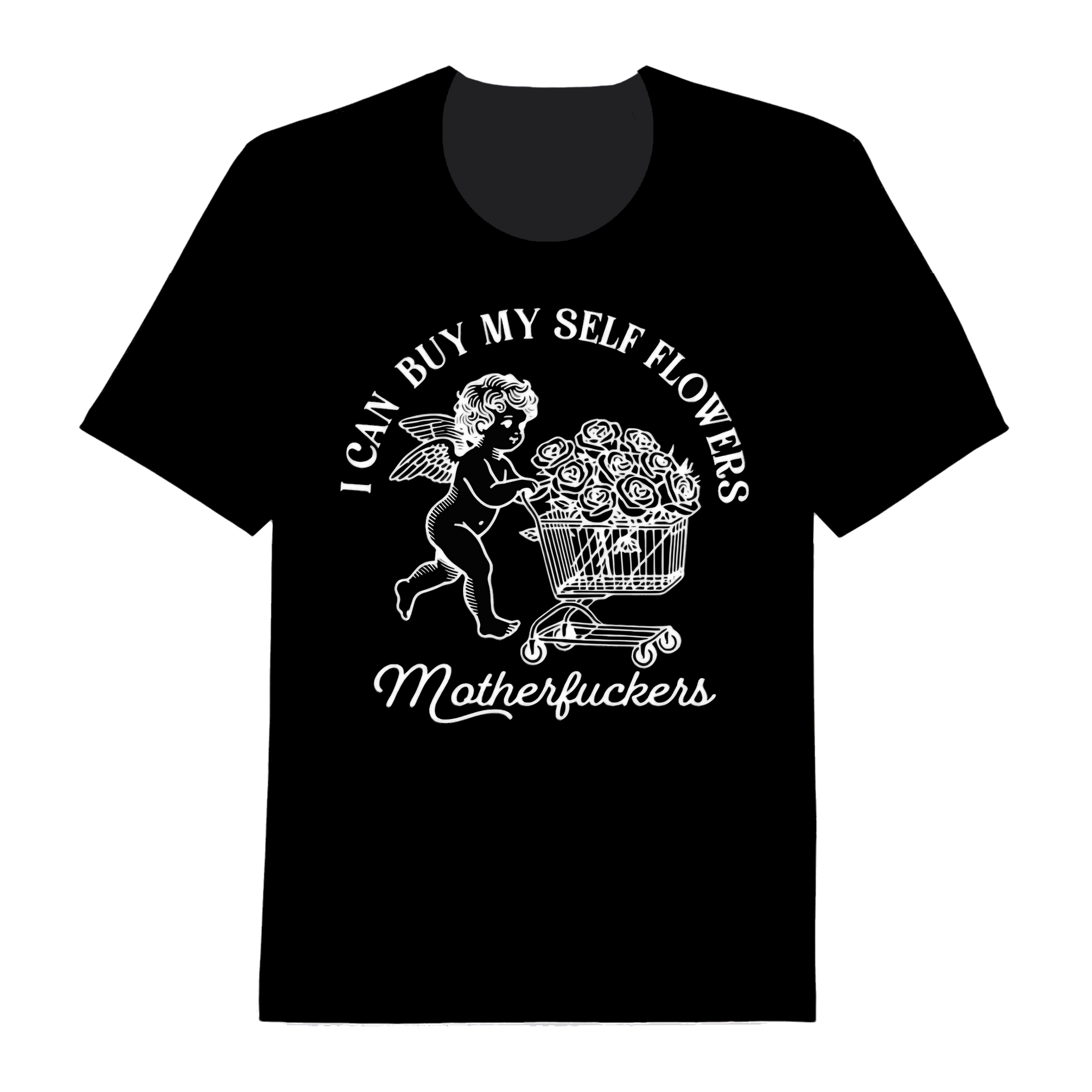 T-Shirt Cupid Flowers
