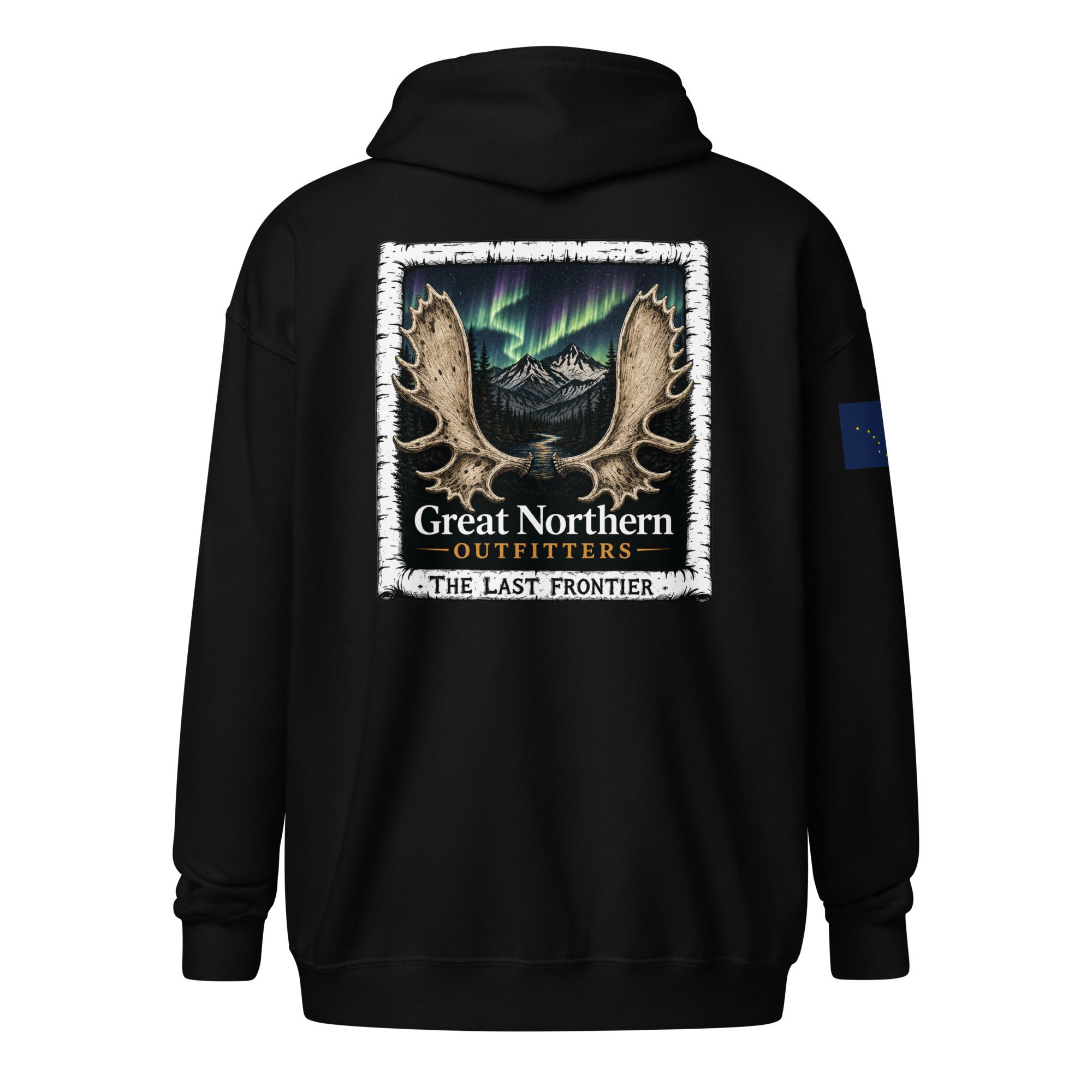 GREAT NORTHERN [Last Frontier] Heavy zip hoodie