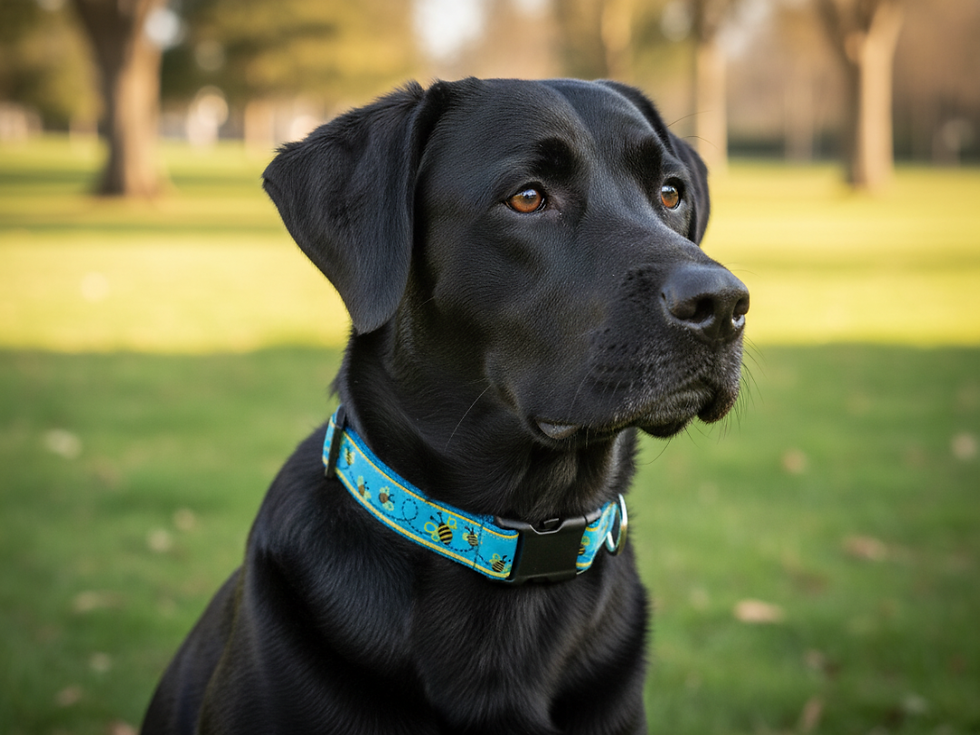 Thumbnail: 1" Bee Dog Collar, Martingale, or Leash