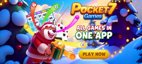 Pocket7Games Christmas Site Header