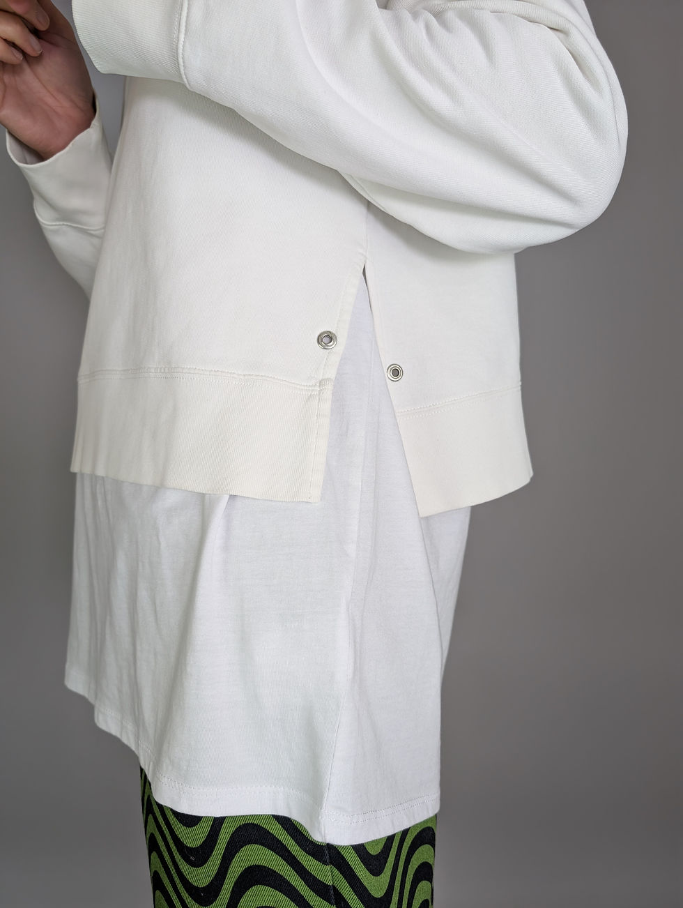 Miniaturebillede: Dagmar vit sweatshirt (S)