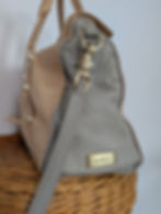 Miniatyrbild: Botkier sandbeige läderväska