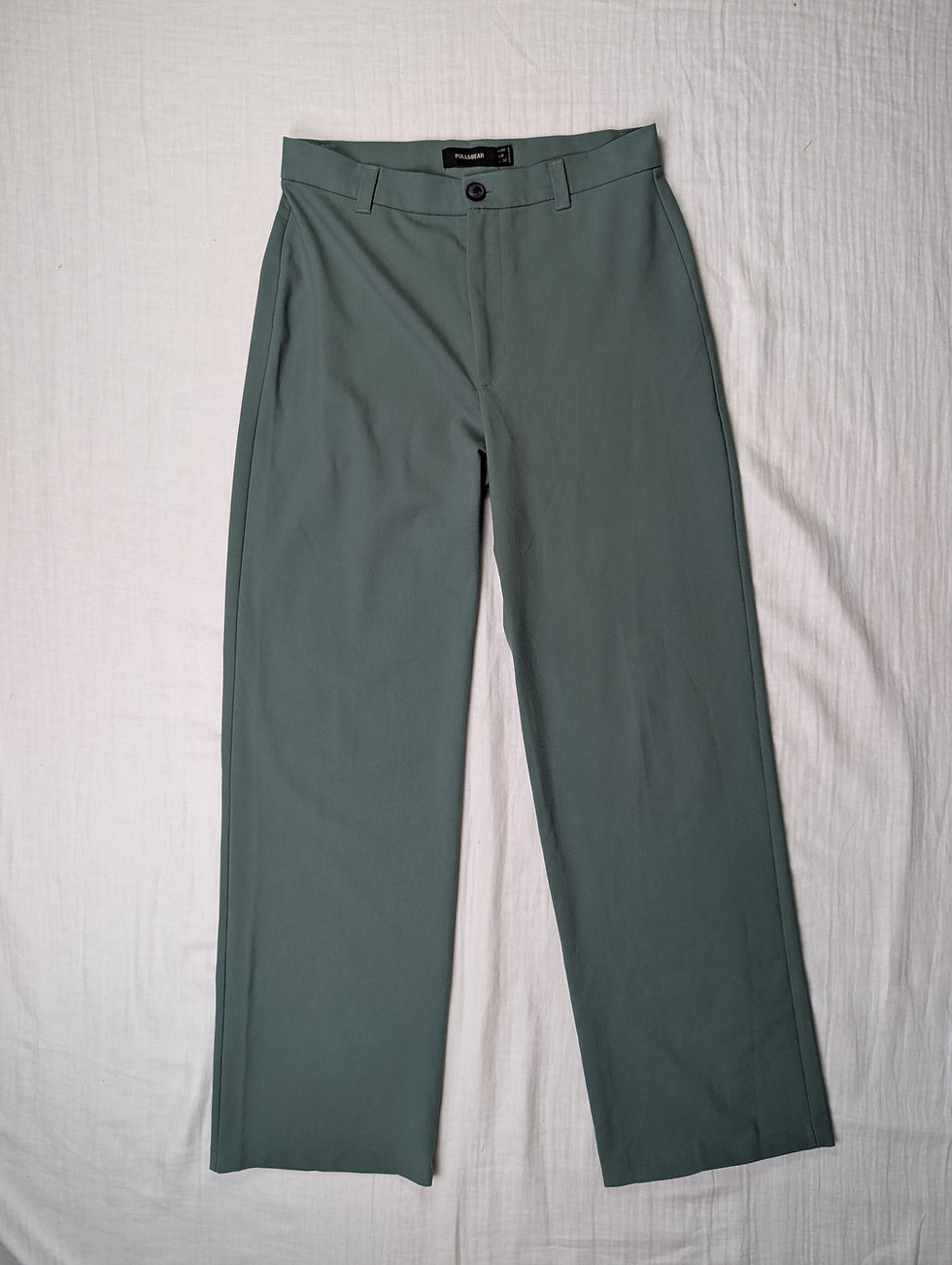 Miniatyrbild: Pull & Bear olivgröna slacks (M)