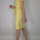Miniatyrbild: Vintage gul skjortklänning med bälte (S)