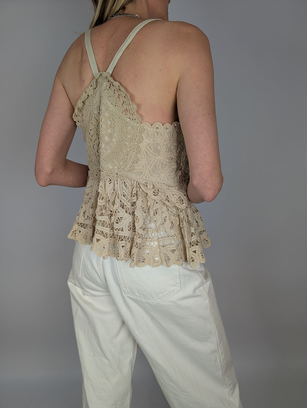 Miniaturebillede: Sea New York beige crochet top Anastasia (S-M)