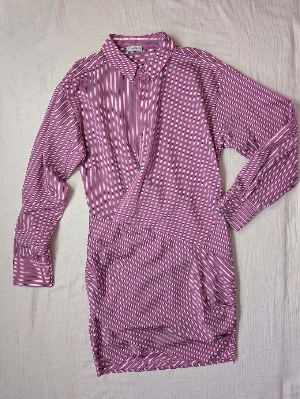 Miniatyrbild: Loavies rosarandig skjortklänning (L)