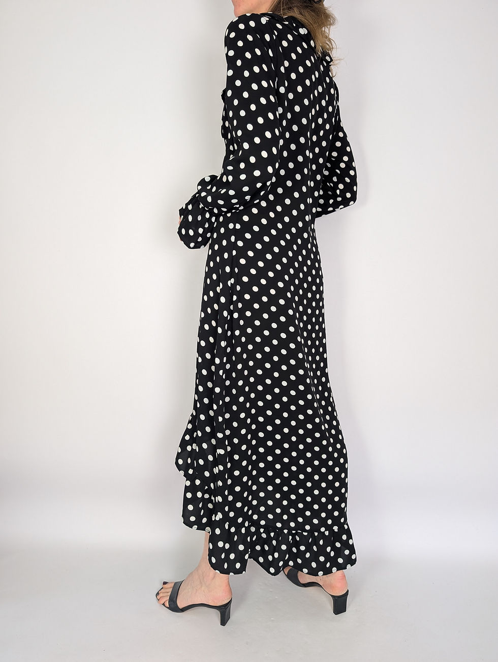 Miniaturebillede: Colourful Rebel långklänning i polkadot (M)