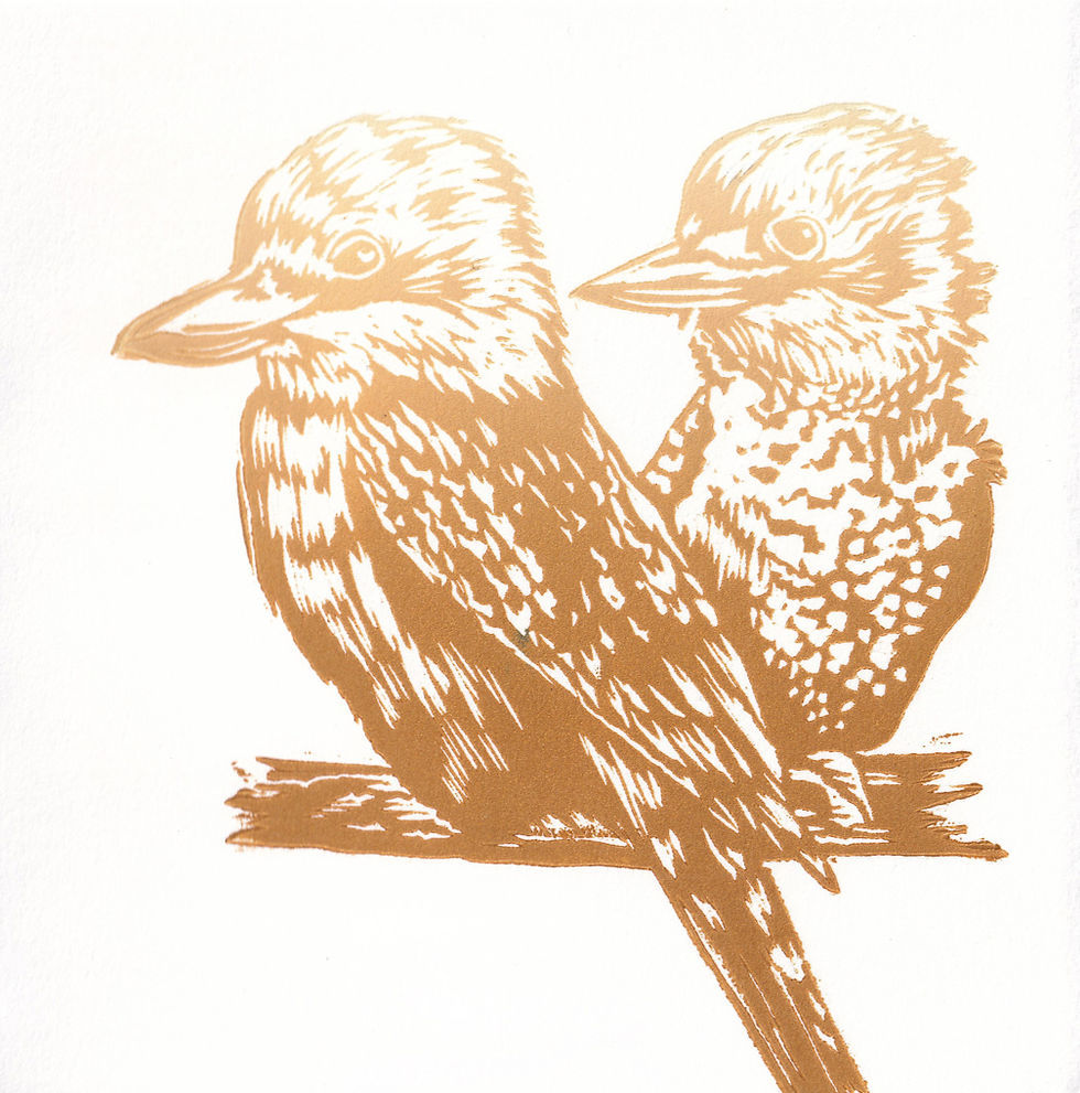 Thumbnail: Kookaburra Duo in Mustard | Gift Card