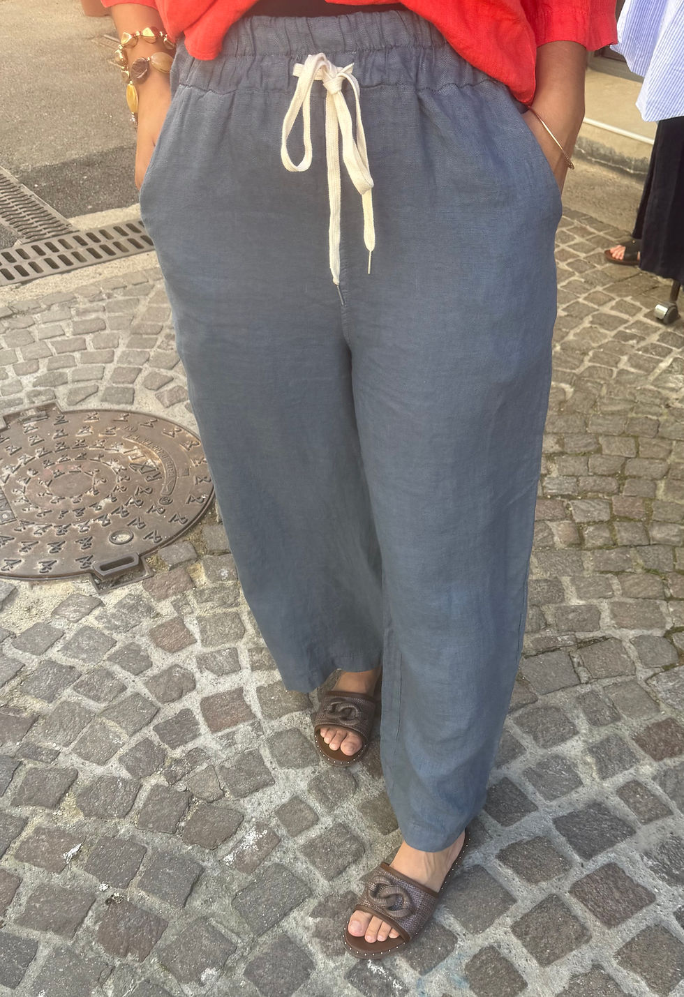 Miniature : Pantalon lin 4008