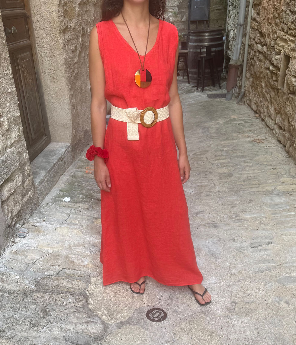 Miniature : Robe lin longue 484