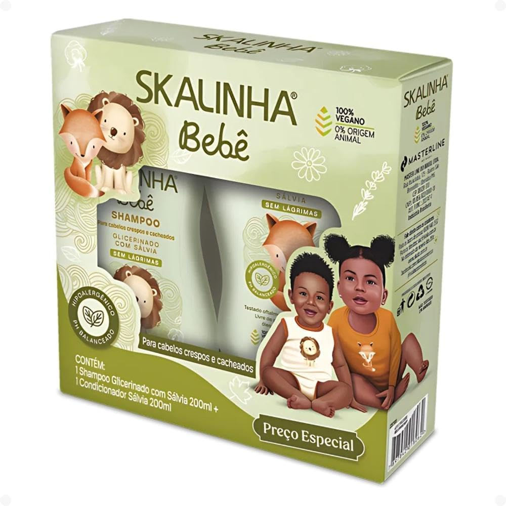 Skala - Bebe - Kit Shampoo e Condicionador Glicerinado com Salvia 2 x 200Ml