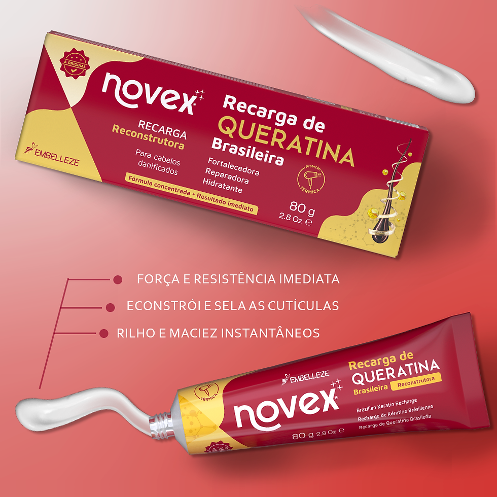 Thumbnail: Embelleze - Novex - Recarga de Queratina Brasileira 80Gr - (Keratin Net 2.82 Oz)