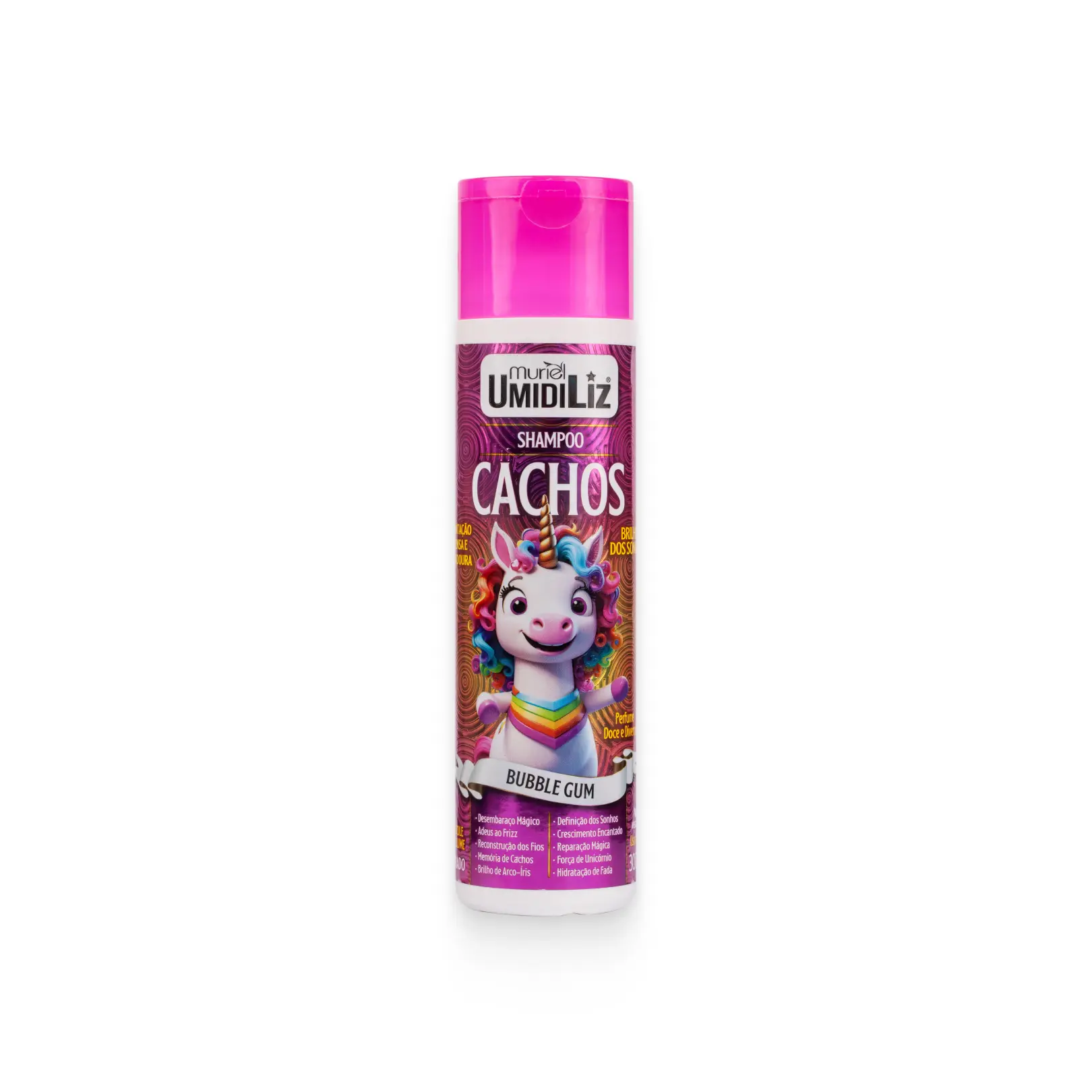 Muriel - UmidiLiz Cachos Kids - Bubble Gum - Shampoo 300Ml - (10.14FlOz)