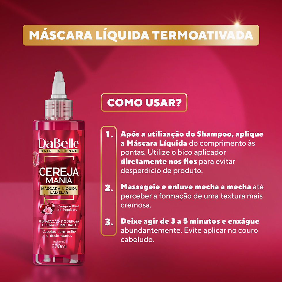 Thumbnail: DaBelle - Cereja Mania - Mascara Liquida Lamelar 200Ml - (Liquid Mask 6.76FlOz)