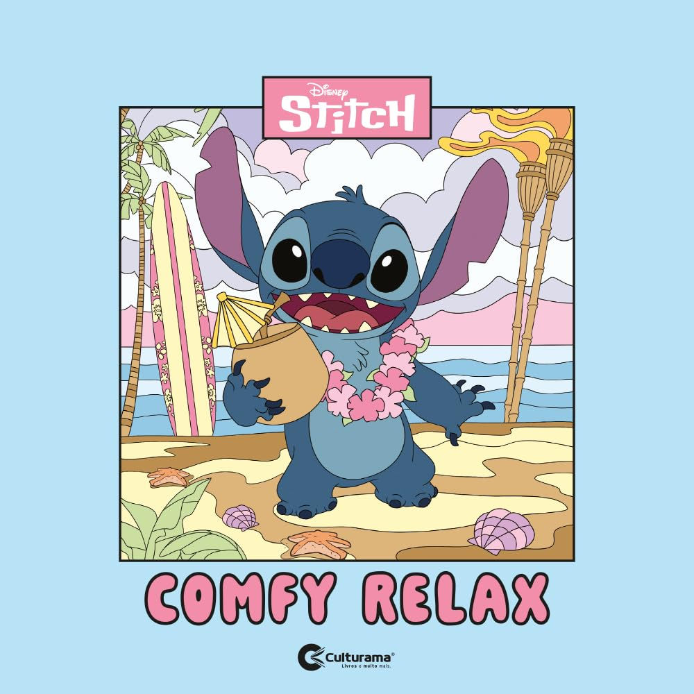 Livro de Colorir: Stitch - Comfy Relax - Culturama (Em Portugues do Brasil)