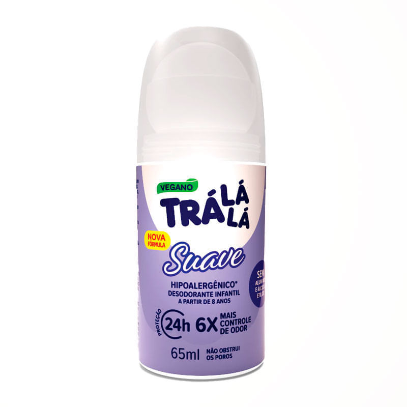 TraLaLa - Criancas (Suave) - Desodorante 65Ml - (Kids (Soft) Deodorant 2.20FlOz)
