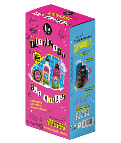 Lola from Rio - Xapadinha - Kit com Shampoo 250Ml, Balsamo 200Ml e