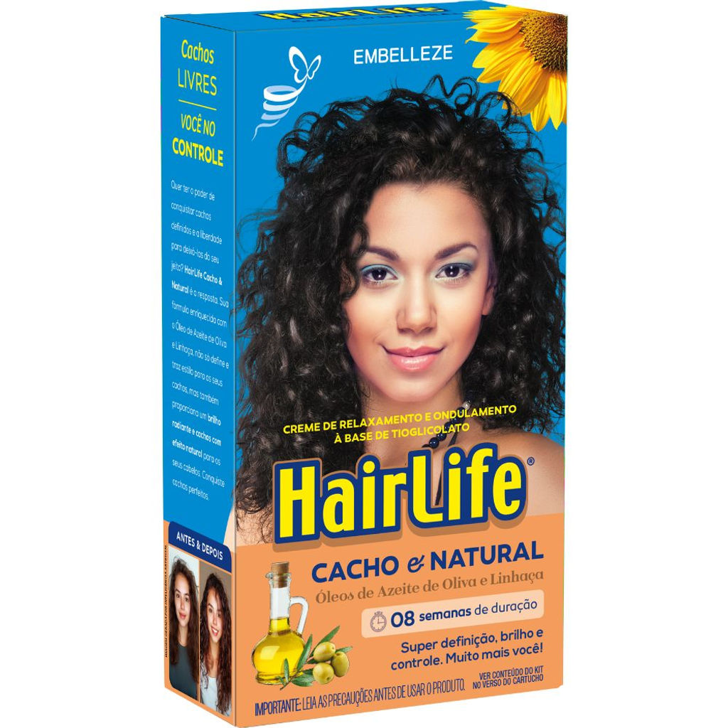 Embelleze - Hair Life - Creme Relaxante Cacho & Natural 180Gr (Net 6.35Oz)