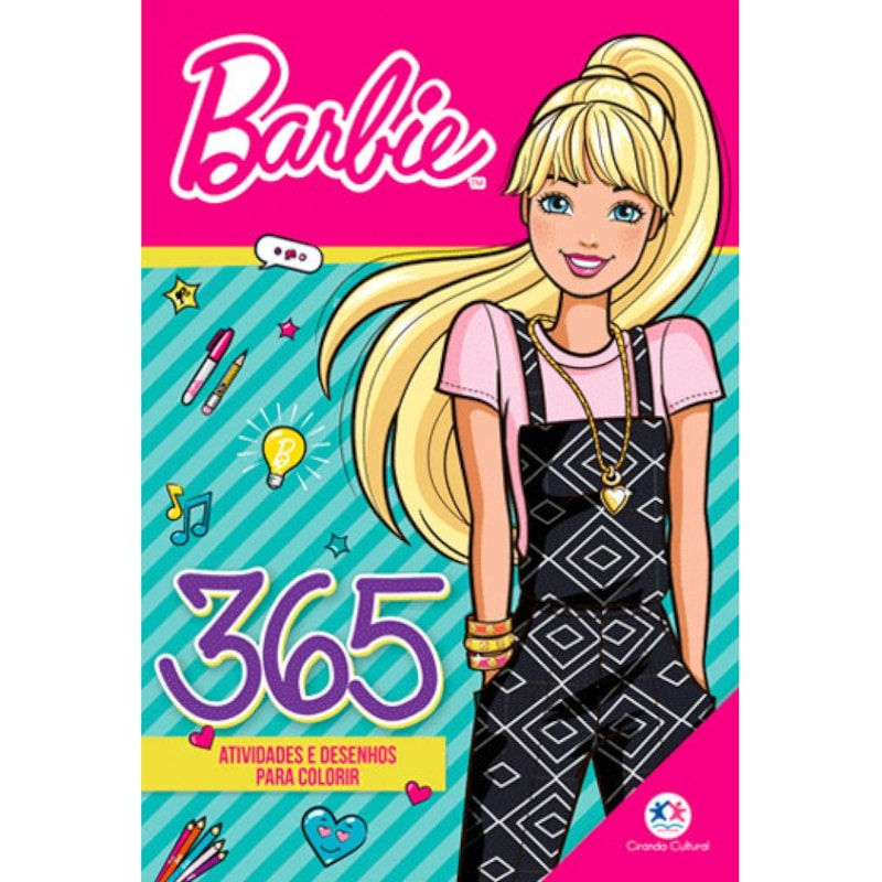 Livro de Colorir: Barbie: 365 Atividades e Desenhos para Colorir (Em Portugues)