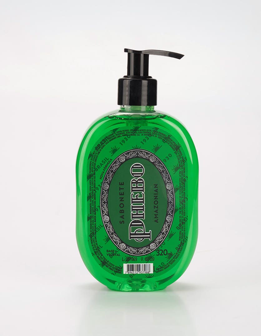 Phebo - Tradicional -Sabonete Liquido Glicerina Amazonian 320Ml (Soap 10.82FlOz)