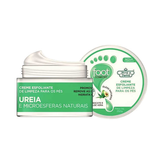 Flores e Vegetais - Foot Comfort - Creme Exfoliante para Pes 250Gr (8.82Oz)
