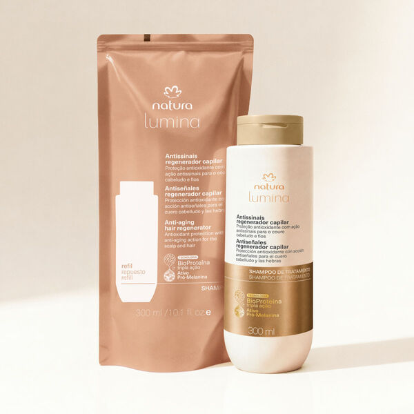 Thumbnail: Natura - Lumina - Antissinais Regenerador - Refil Shampoo de Tratamento 300Ml