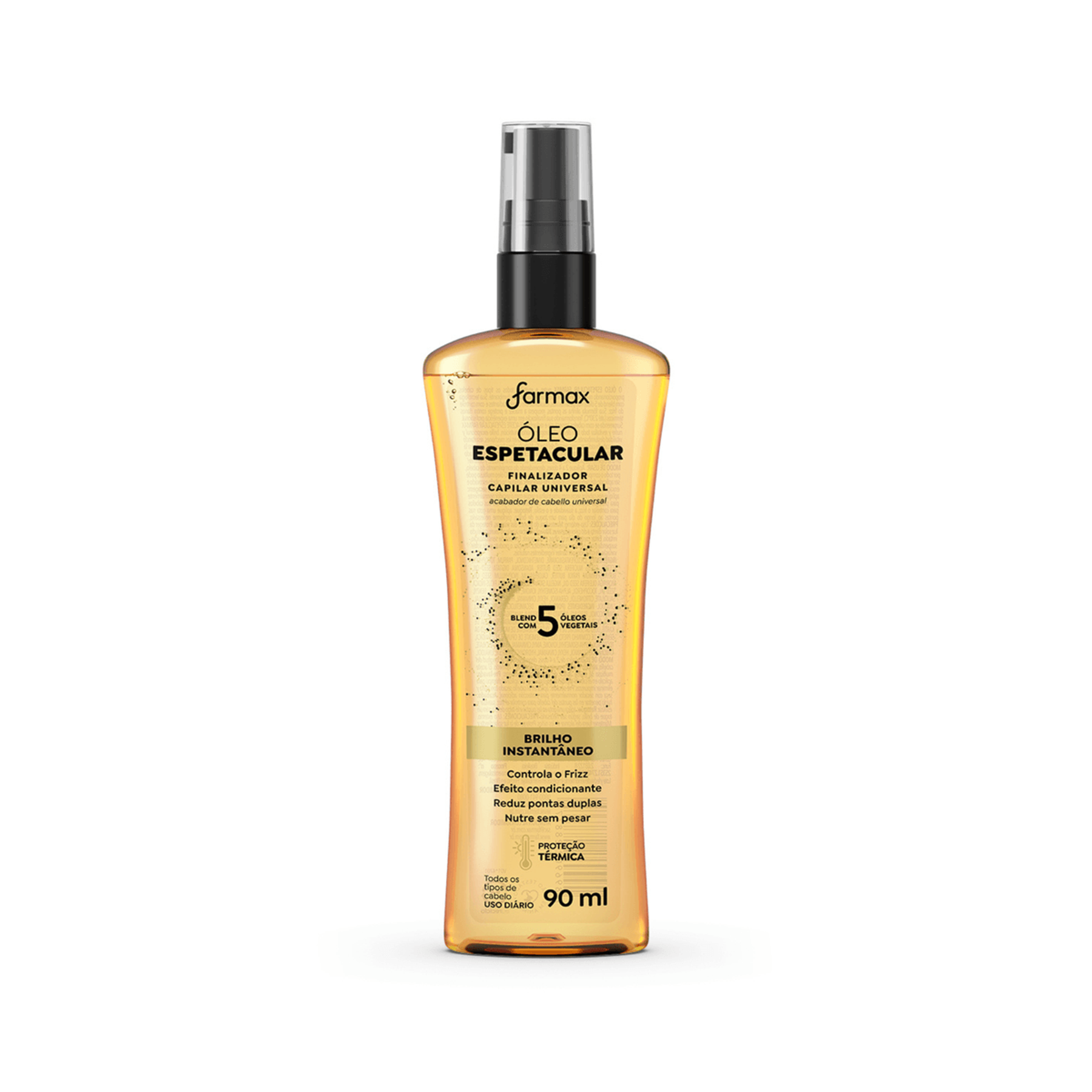 Farmax - Cabelos - Finalizador Oleo Espetacular 90Ml (Oil Finisher 3.04FlOz)