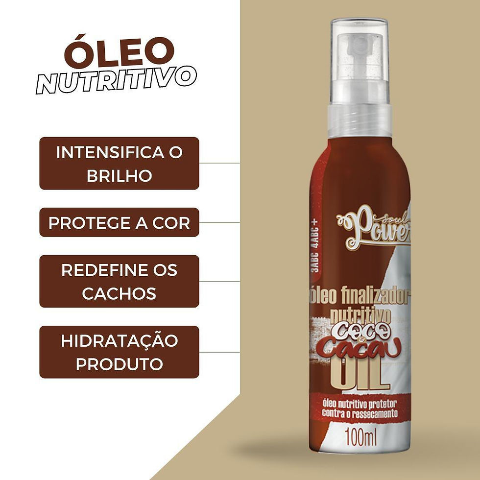 Thumbnail: BeautyColor - Soul Power - Coco e Cacau - Oleo Finalizador Nutritivo 100Ml