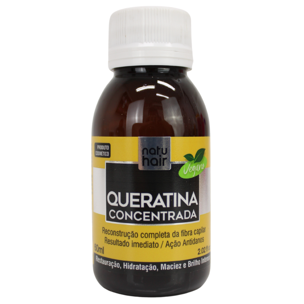 NatuHair - Queratina Concentrada 60Ml - (Concentrated Keratin 2.02FlOz )
