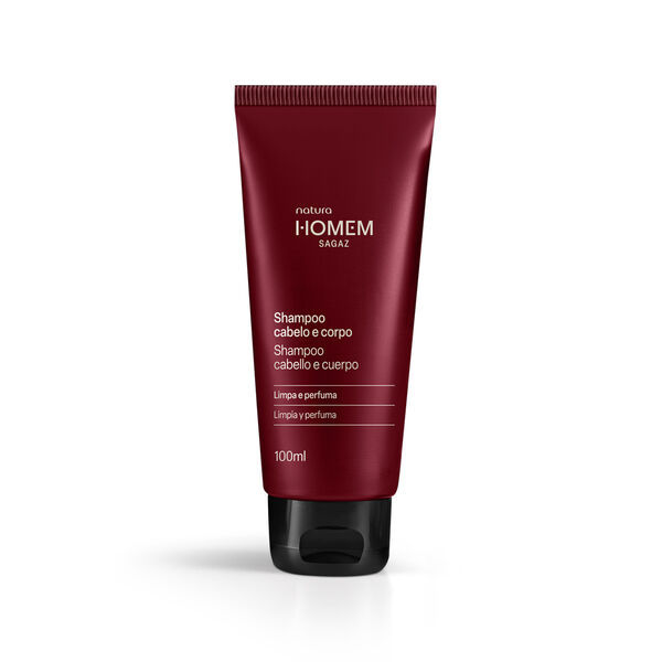 Natura - Homem - Sagaz - Shampoo Cabelo e Corpo 100Ml - (Hair and Body 3.38FlOz)