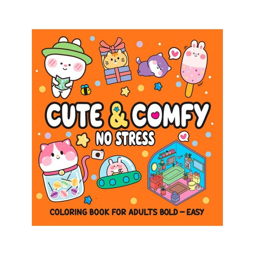 Livro de Colorir: Cute & Comfy - No Stress - Camelot (Em Portugues do Brasil)