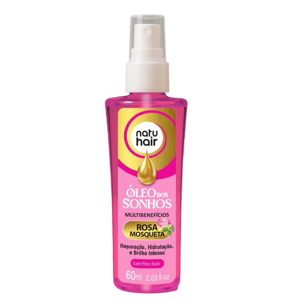 NatuHair - Oleo dos Sonhos - Rosa Mosqueta 60Ml - (Dream Oil - Rosehip 2.02FlOz)