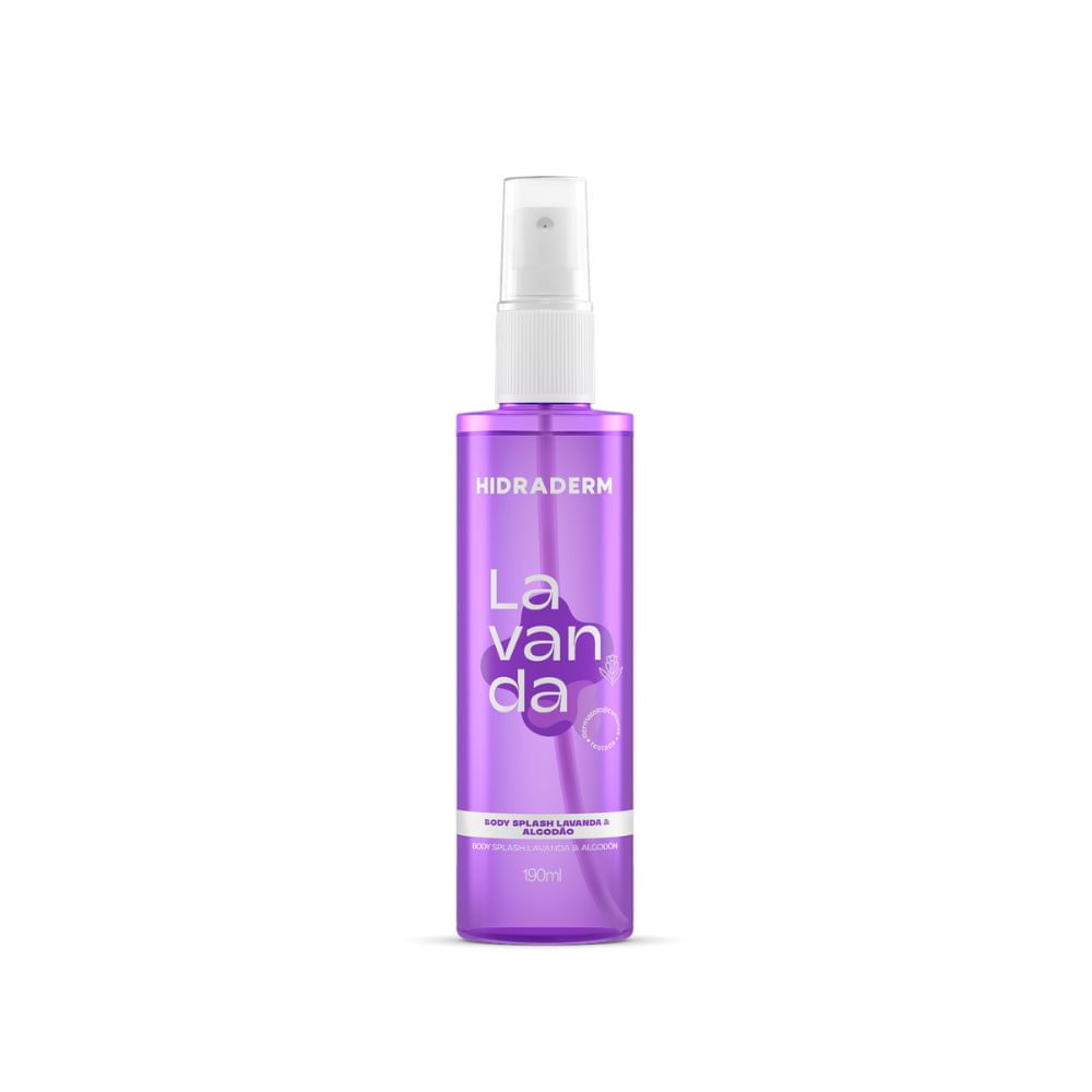 Farmax - Hidraderm - Body Splash Lavanda 190Ml (Lavender Body Splash 6.42FlOz)