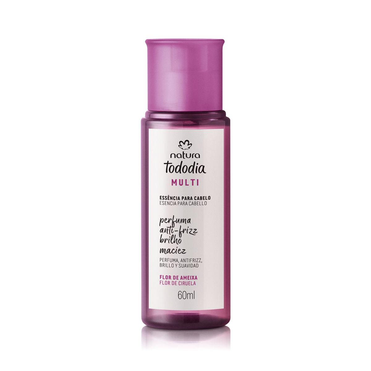 Natura - Tododia - Flor de Ameixa - Essencia para Cabelos 60ML - (2.02FlOz)