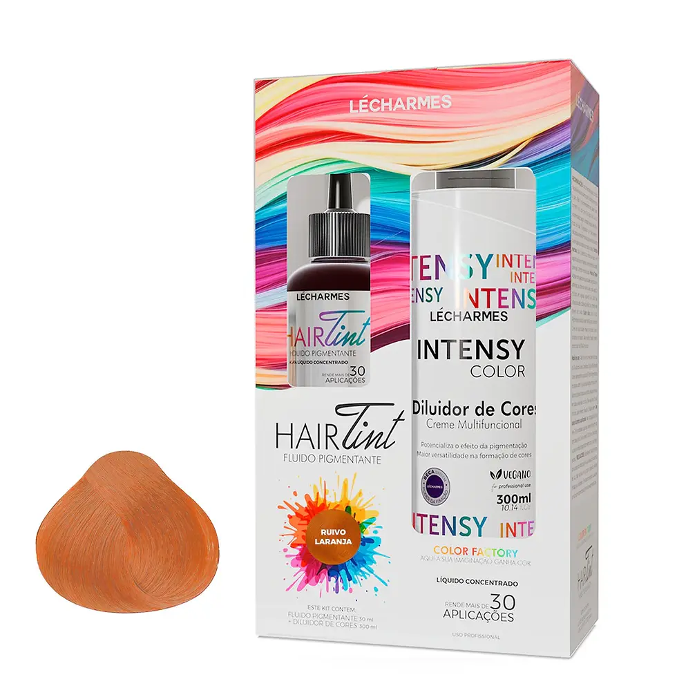 Le Charmes Hair Tint (Cor Temporaria) Kit Pigmentante Ruivo Laranja 300Ml + 30Ml