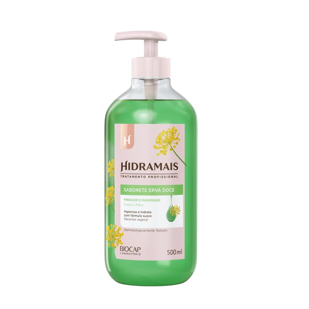 Hidramais - Tratamento Profissional - Erva Doce - Sabonete Frescor 500Ml