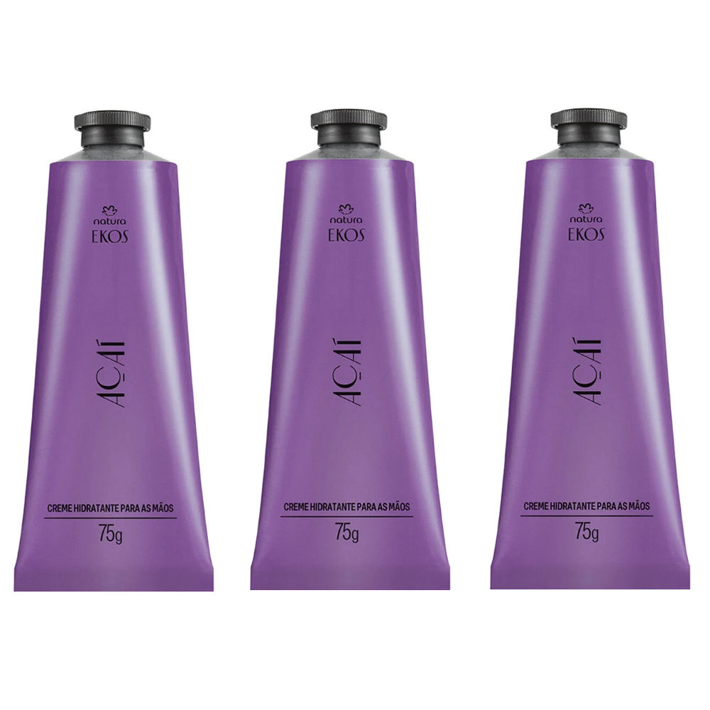 Natura - Ekos Acai - Kit de Polpa Hidratante para as Maos (3 x 75Gr) - 3x 2.64Oz