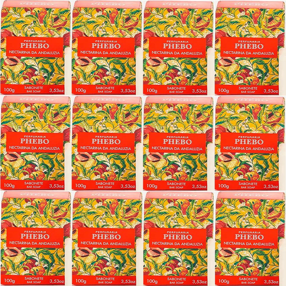 Thumbnail: Phebo - Mediterraneo - Kit de 3, 6 ou 12 Sabonetes Nectarina da Andaluzia 100Gr