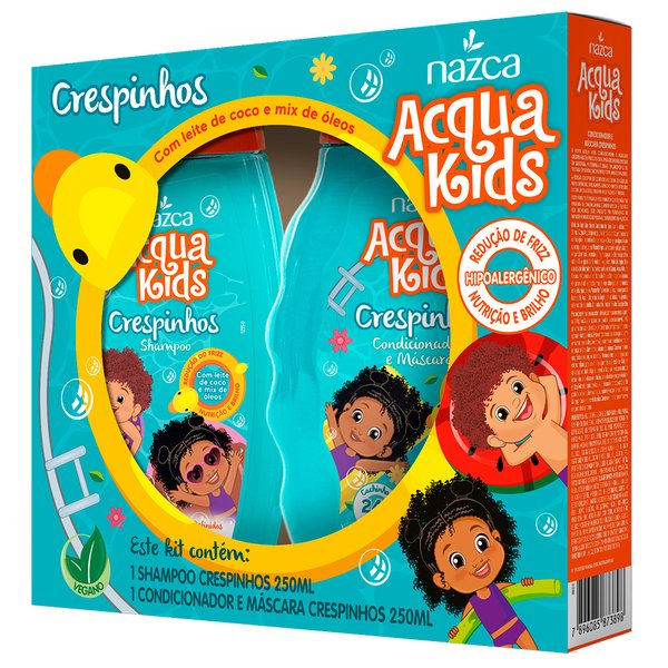 Nazca - Acqua Kids - Crespinhos - Kit Shampoo + Condicionador (2 x 250 Ml)