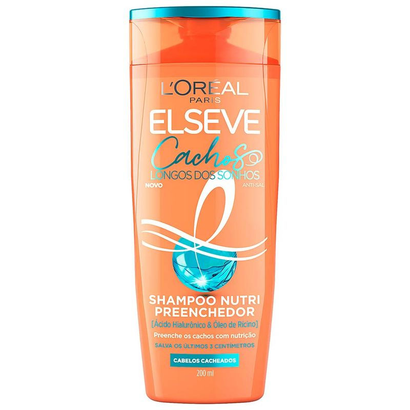 Elseve - Cachos Longos dos Sonhos - Shampoo Nutri Preenchedor 200Ml (6.76FlOz)