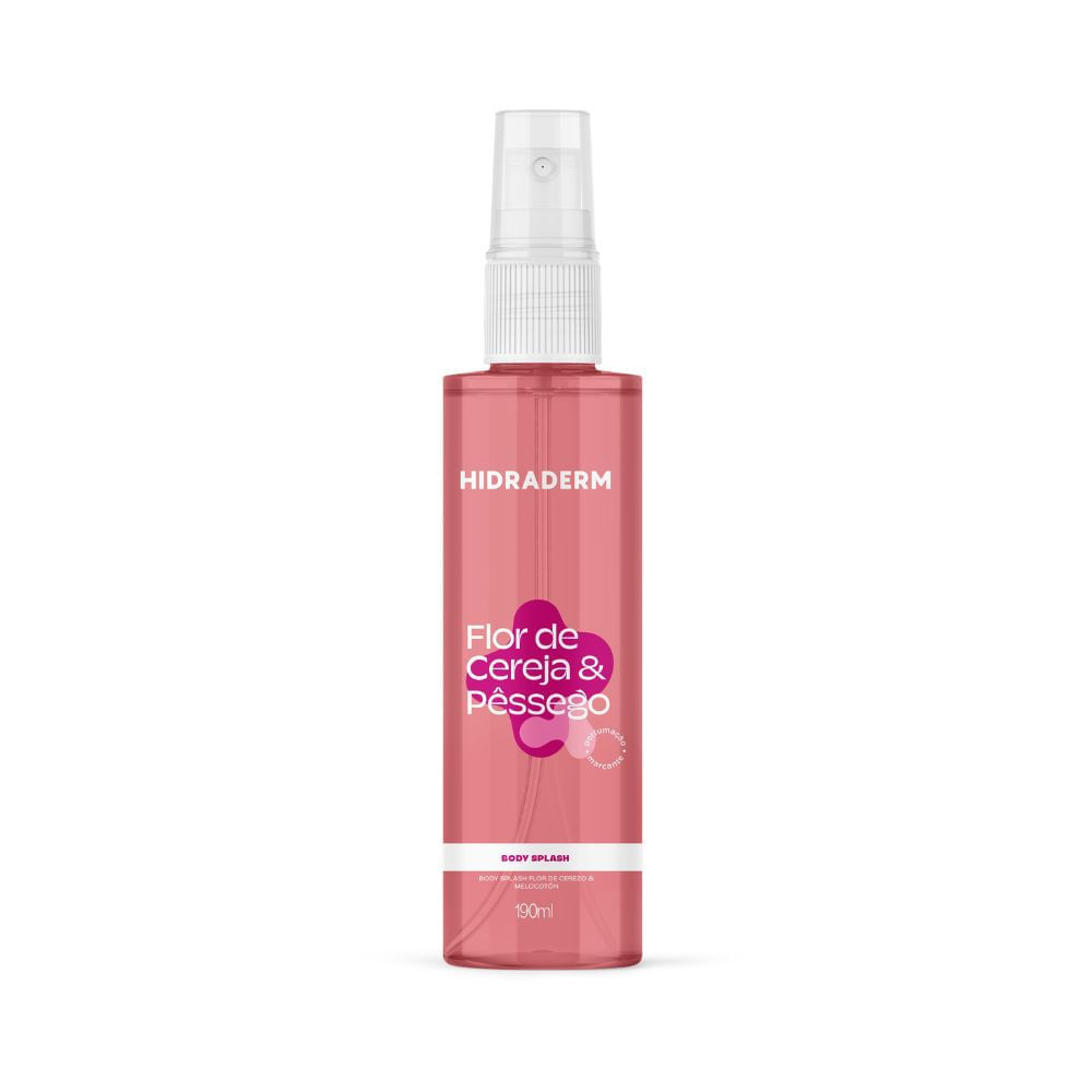 Farmax - Hidraderm - Body Splash Flor de Cereja e Pessego 190Ml (6.42FlOz)