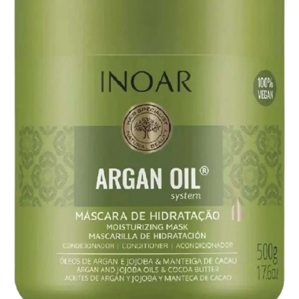 Inoar - Argan Oil System - Mascara de Hidratacao 500Gr - (Hair Mask 17.64Oz)